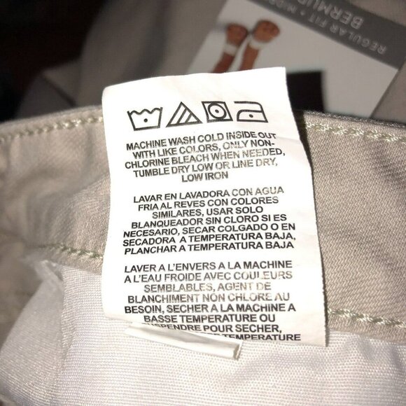 New Lee Riders Womens Size 22 x 9 Lt Beige Regular Fit Mid Rise Chino Short 22M - Picture 12 of 12